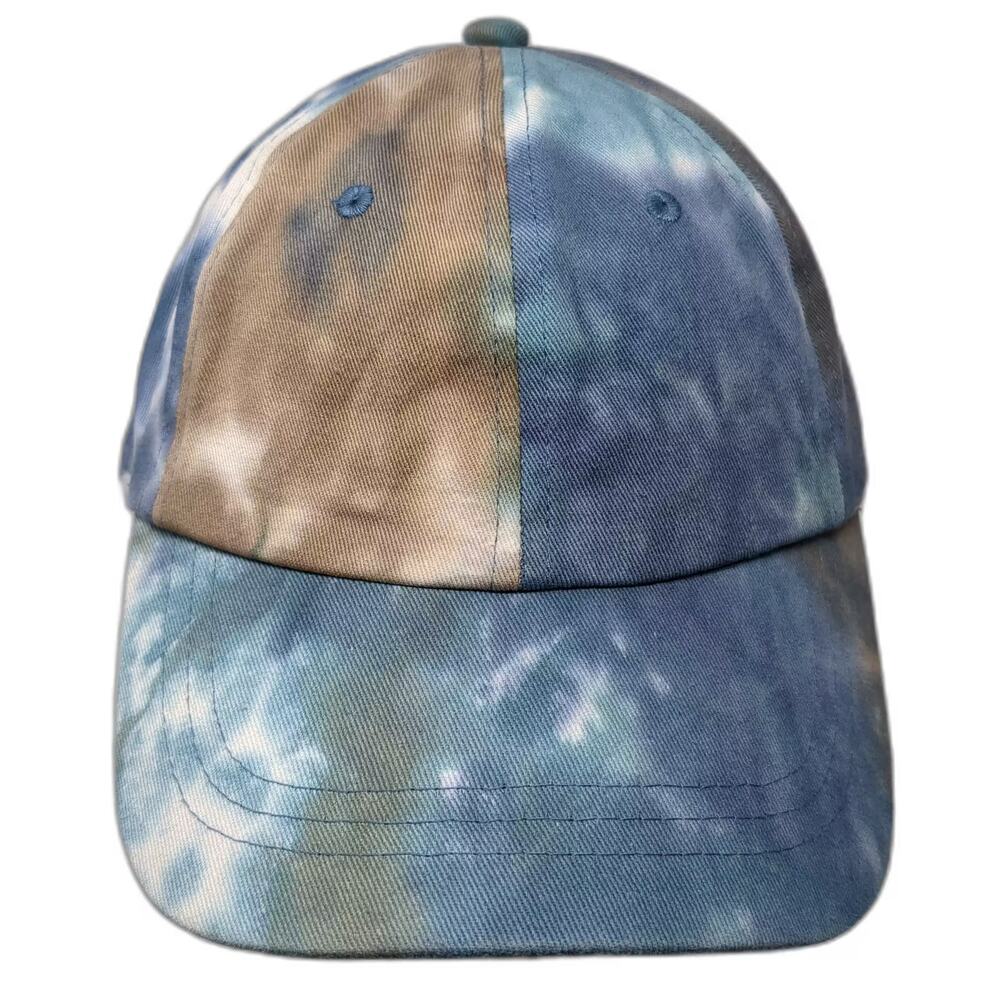 Wild Fable Baseball Cap Hat Blue Tie Dye OS Slideback Adjustable 100% Cotton